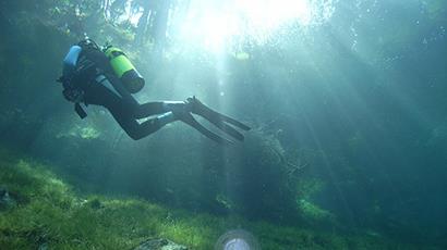 Tauchen im Heider Bergsee